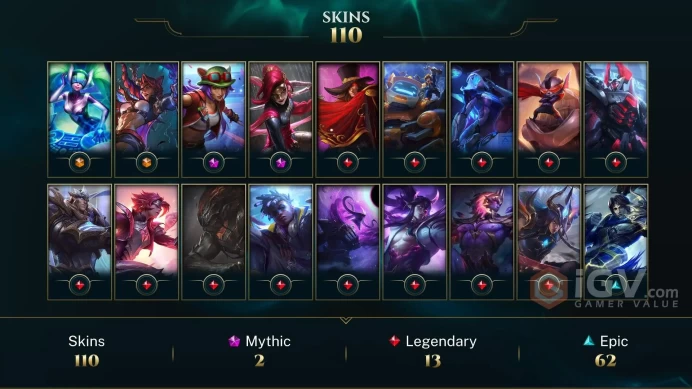 [LAN] - League of Legends | SKINS [105] | Сhampions [144] | LVL [311] | Full access + mail |