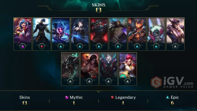 | EUNE | 16 SKINS | PLATINUM 4 | 48 CHAMPIONS | 52 LEVEL | INSTANT DELIVERY | FULL ACCESS | EZWs8 |