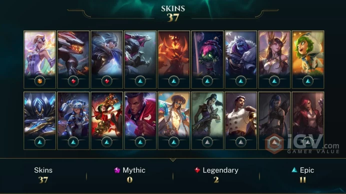 | NA | 40 SKINS | EMERALD 1 | 88 CHAMPIONS | 128 LEVEL | INSTANT DELIVERY | FULL ACCESS | FLlpg |