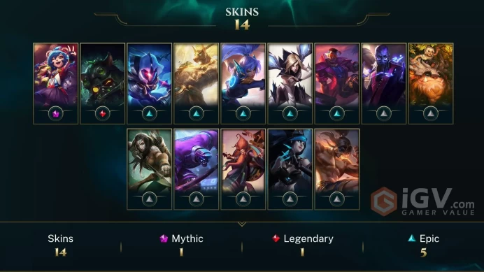 [Code 9841] Level 36 + 13 Skins / EUW / Very Cheap