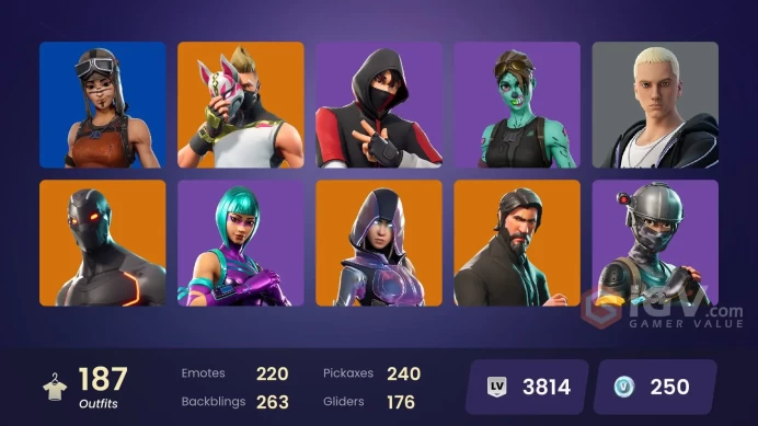 [NIN/PC] 186 SKINS | OG STW | WONDER | IKONIK | RENEGADE RAIDER | THE REAPER | GLOW | ELITE AGENT | ROGUE AGENT | FASHION BANSHEE | SHADY DOGGO 