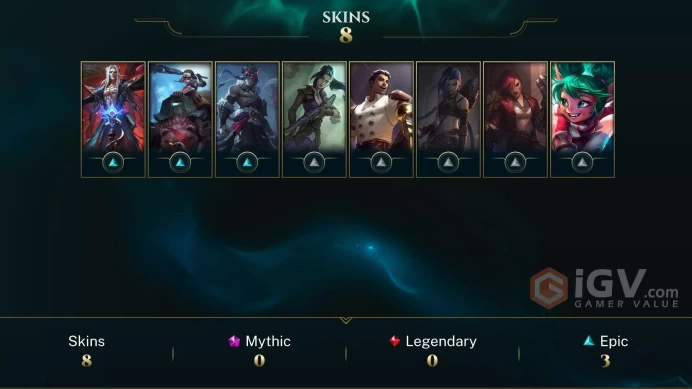 EUW Unranked // ✨ +45 Champion / 18945 BE / +8 Skins / 48 Level / Full Access / Click for Full Details