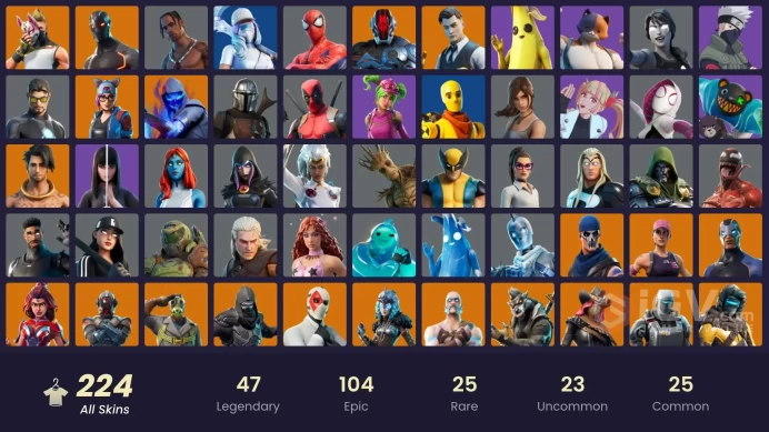 [NIN/PC] 221 SKINS | OG STW | TRAVIS SCOTT | MAJOR GLORY | ROGUE AGENT | THE CHAMPION | NARUTO UZUMAKI | XEV | STAGE 5 - NO SHOULDER PAD