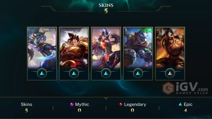 EUW Unranked // ✨ +41 Champion / 920 BE / +5 Skins / 48 Level / Full Access / Click for Full Details