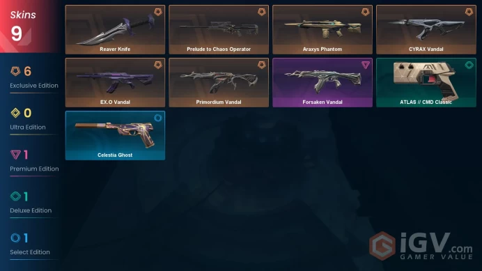 EU/TR %50 Cheap VP -Araxys Vandal - Primordian Vandal - Cyrax Vandal - Forsaken Vandal - EX.O Vandal - Reaver Karambit