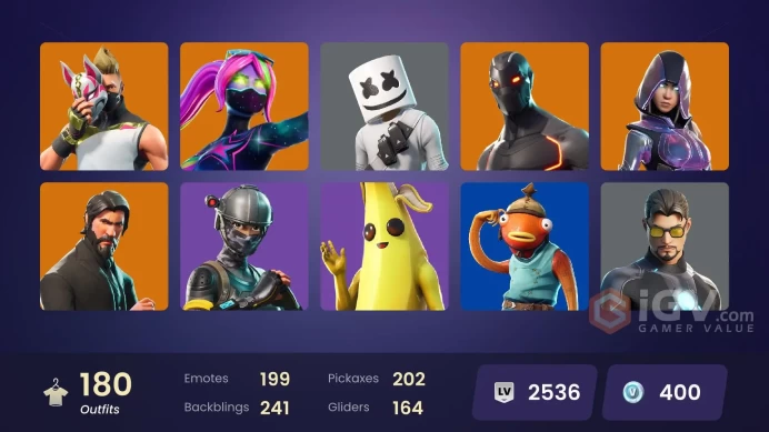 180 skins | The Reaper | Glow | Elite Agent | Fishstick (World Cup) | Omega (stage 5) | Championship Aura | Rogue Agent | Minty Axe | 700 VB