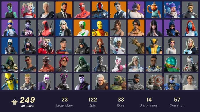 250 skins | Neo Versa | Gold Midas | Gold Brutus | Point Patroller | Trilogy | Backlash | Raz | The Foundation | Spectra Knight | Nezumi | 150 V