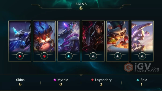 EUW Unranked // ✨ +33 Champion / 2625 BE / +6 Skins / 47 Level / Full Access / Click for Full Details