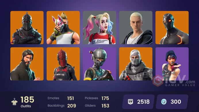 [PC/XBOX] 185 skins | OG STW | Black Knight | Merry Mint Axe | Sparkle Specialist | The Reaper | Blue Squire | Royale Knight | Elite | 300 VB