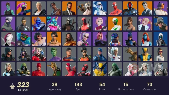 [PC/PSN/XBOX] 323 skins | Travis Scott | Astro Jack | Gold Brutus | Gold Meowscles | Gold Midas | Gold TNTina | Snake Eyes | 50 VB