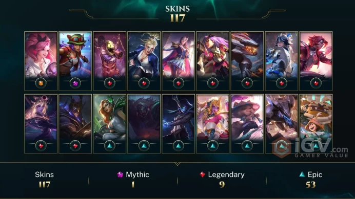 EUW (S26) D4 - 117 Good Skin - Full champions - 150K Blue Essance - Instant Delivery - 2020 Account- Full Acces