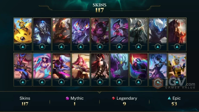 EUW (S26) D4 - 117 Good Skin - Full champions - 150K Blue Essance - Instant Delivery - 2020 Account- Full Acces