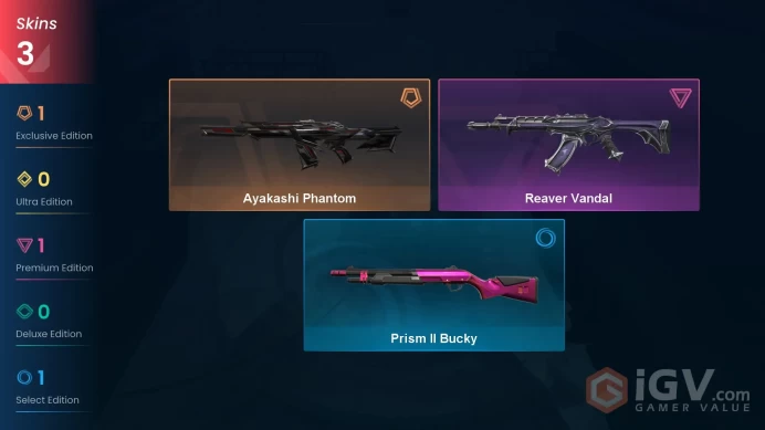 EU-TR // Reaver Vandal + Ayakashi Phantom // FULL Access // Valorant Best Skins // Bronze 2