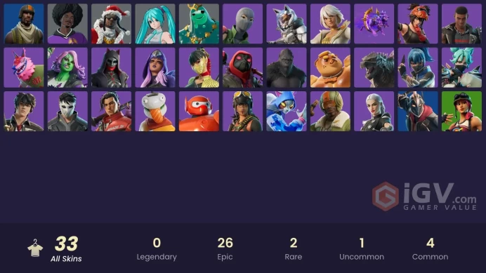 | PC/XBOX | 33 SKINS | Hero Baymax | LBC '93 Dogg | Santa Dogg | Nyanja | Jade | Katt | Lady of Cranes | Raven Team Syd | 0 VBUCKS | FUbXh |