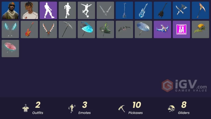 | PC/PSN/XBOX | 2 SKINS | Slayer Juice WRLD | Aerial Assault Trooper | 100 VBUCKS | FUZYn |