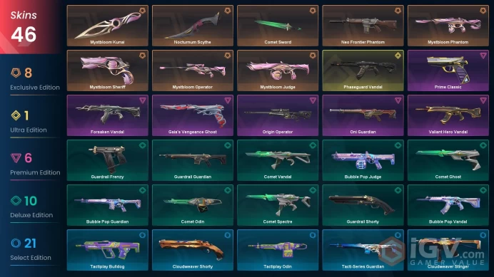 NA | Mystbloom Bundle [Full], Nocturnum Scythe, Phaseguard Vandal, Forsaken Vandal, Valiant Hero Vandal, Neo Frontier Phantom, Gaia's Ghost
