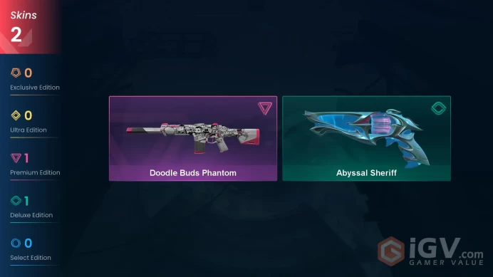| NA | 2 SKINS | VALUE: 3050 VP | Doodle Buds Phantom | Abyssal Sheriff | 8 LEVEL | INSTANT DELIVERY | FULL ACCESS | FVHf4 |