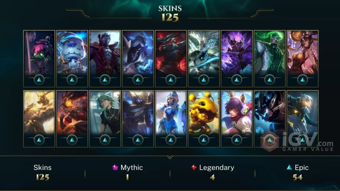 MIddle East - SAFE - LVL 172 - Gold MMR - 125 SKINS - Battle Boss Yasuo Chroma - Count Kassadin - Firecracker Sett Chroma - FULL ACCESS - MY123
