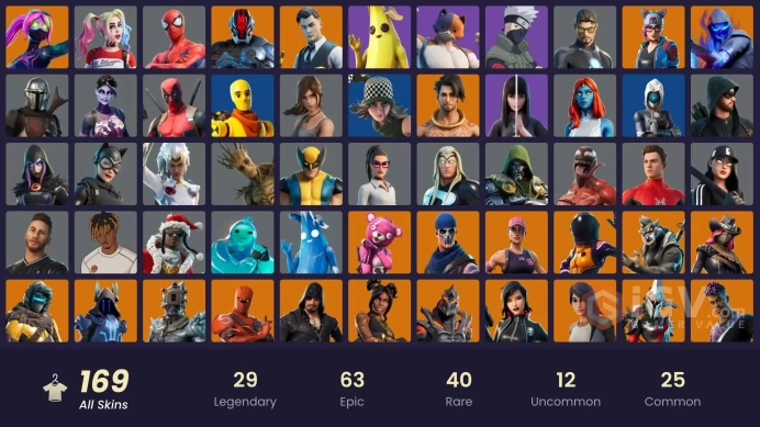 [PC/PSN/XBOX/Nintendo]  169 skins F/A :  Leviathan Axe | OG STW | Gold Brutus | Gold Midas | Naruto Uzumaki | Sasuke Uchiha | Kakashi Hatake | R