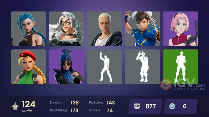 [ALL PLATFORMS]-125 Skin-150.000 V-BUCKS SPEND-Arcane Jinx-Chun-Li-Invincible & Omni-Man-T-60 Power Armor-FULL ACCESS-SCROLL DOWN FOR SKINS-