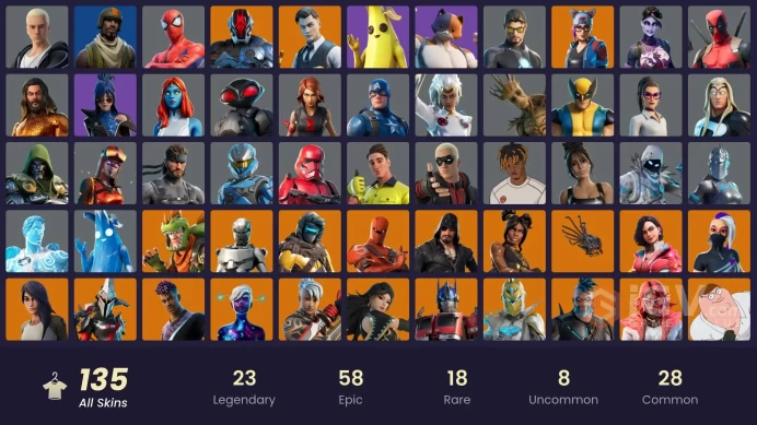 [ALL PLATFORMS]-135 Skin-World Warrior OG-Eon OG-Aerial Assault Trooper-Candy Axe-Art the Clown-Subzero Cryptic-FULL ACCESS-BEST SELLER-