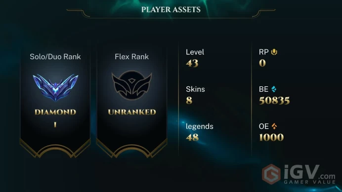 [EUW] DIAMOND 1 / FULL ACCSS/ EMAIL CHANGEABLE / INSTANT DELIVERY