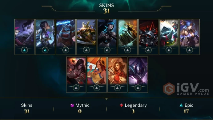EUW -(S16) PLATIN 4  - 68 Champ -  31 Good Skins(3 Legendary, 17 Epic) - 7.8K BE - HANDMADE - FULL ACCES - LIFETIME WARRANTY - CHEAP