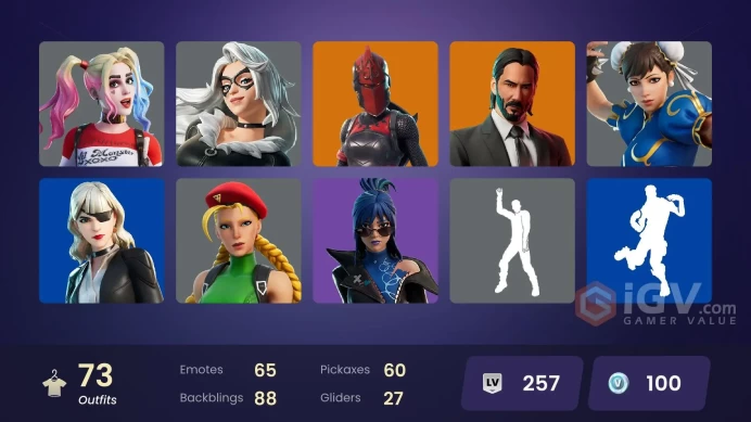 [ALL PLATFORMS]-75 Skin-Son Goku-Vegeta-Goku Black-Beerus-Chica-Black Cat-Galaxy Grappler-Galaxy Scout-John Wick-Chun-Li-FULL ACCESS-BEST SELLER