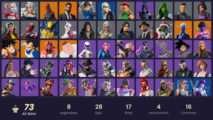 [ALL PLATFORMS]-75 Skin-Son Goku-Vegeta-Goku Black-Beerus-Chica-Black Cat-Galaxy Grappler-Galaxy Scout-John Wick-Chun-Li-FULL ACCESS-BEST SELLER