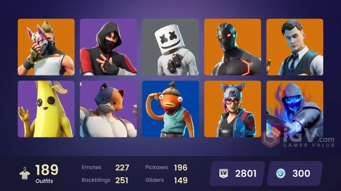 [PC] 189 skins | OG STW | IKONIK | WORLD CUP | Gold Brutus | Gold Midas | Blitz | Rogue Agent | Grind | Elite Zadie | Clutch | Sorana | 300 VB