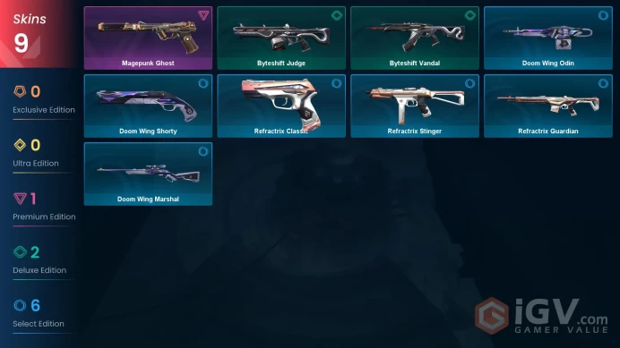 EU Level 19 9 Skins 8 Agents Magepunk Ghost Magepunk Ghost Magepunk Ghost