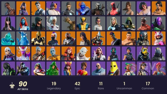 LIFETIME | 90 skins | Glow | Travis Scott | Gold Midas | Gold Meowscles | Gold Brutus | The Scientist | Ronin | The Cube Queen | 250 VB