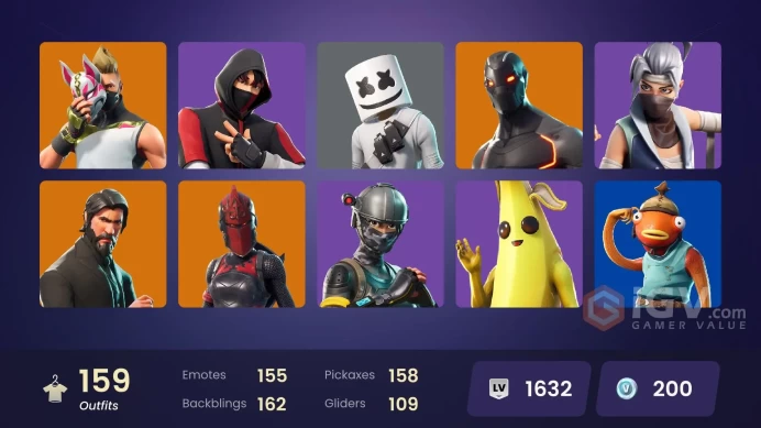 [PC] 155 skins | OG STW | IKONIK | The Reaper | Elite Agent | Omega (stage 5) | Rogue Agent | Grind | Clutch | Hime | The Prisoner | Catalyst | 