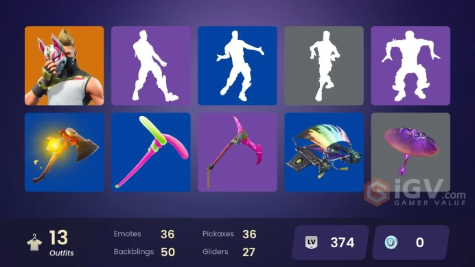 | PC/PSN | 13 SKINS | Drift | Ragnarok | Redline | Rabbit Raider | Wingman | Hairpin | Yulejacket | Huntress | Santa Dogg | 0 VBUCKS | FWTta |
