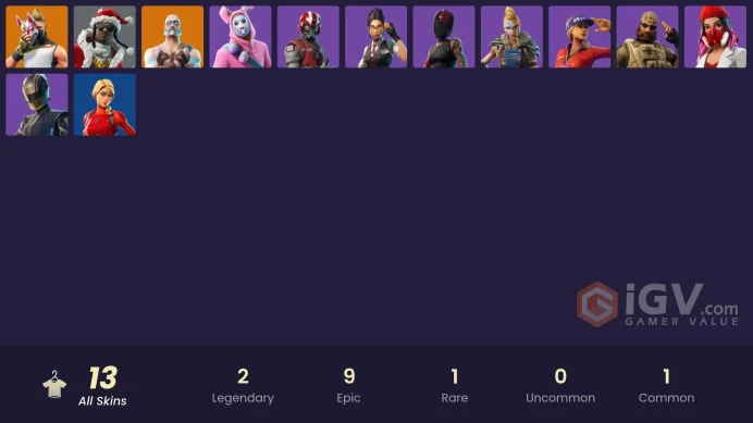 | PC/PSN | 13 SKINS | Drift | Ragnarok | Redline | Rabbit Raider | Wingman | Hairpin | Yulejacket | Huntress | Santa Dogg | 0 VBUCKS | FWTta |