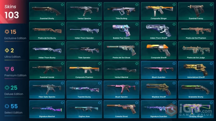 EU / 103 LUX SKINS (Reaver Vandal+Prime Vandal+Radiant Entertainment System Phantom) + 7 KNIVES (Recon Balisong+Xenohunter) / MAIL (FULL ACCESS)