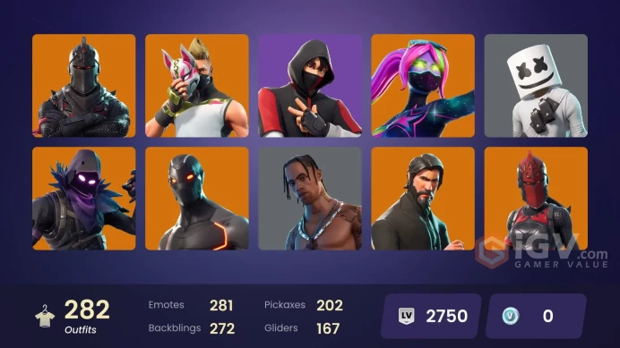 [PC/PSN/XBOX] 280 skins | IKONIK | Black Knight |  Travis Scott  | Sparkle Specialist | The Reaper | Blue Squire | OG stw | Take the L | Leviath