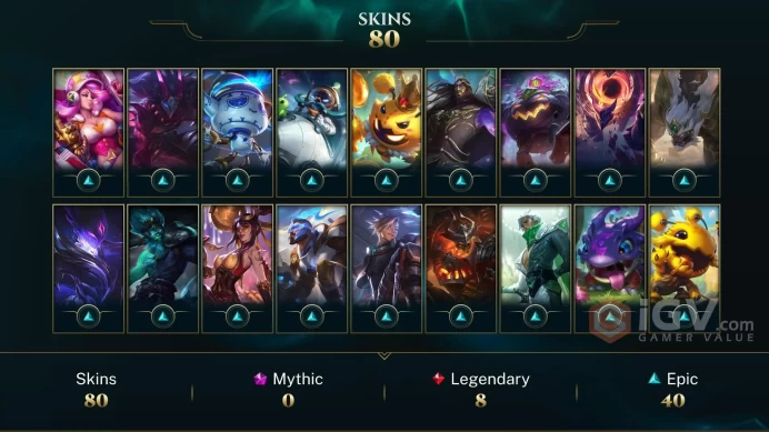 LAS- RANKED READY- GOLD/PLAT MMR- 80 SKIN- CHEAPEST- INTANT DELIVERY- SAFETY HANDMADE ACCOUNT