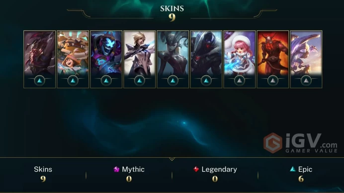 EUW UNK- LAST RANK G2- 9 SKIN- INSTANT DELIVERY- HANDMADE- SAFETY AND CHEAP