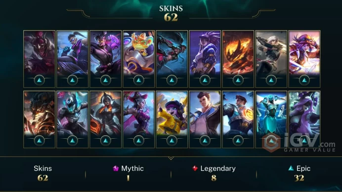 | LAN | 64 SKINS | SILVER 4 | 116 CHAMPIONS | 190 LEVEL | INSTANT DELIVERY | FULL ACCESS | FY4WB |