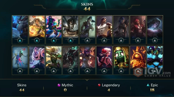 | LAN | 44 SKINS | BRONZE 2 | 118 CHAMPIONS | 155 LEVEL | INSTANT DELIVERY | FULL ACCESS | FXjG3 |