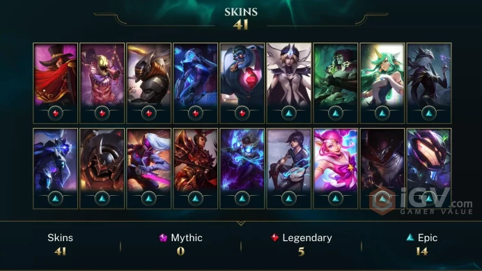 | SG | 41 SKINS | BRONZE 4 | 99 CHAMPIONS | 179 LEVEL | INSTANT DELIVERY | FULL ACCESS | FYn2r |