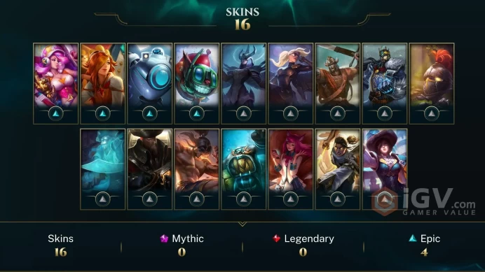 [Code 9869] Level 95 + 16 Skins / EUW / Very Cheap