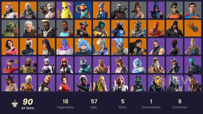  [PC/PSN/XBOX/SWITCH] 90 skins | Sub Commander | Havoc | Renzo the Destroyer | Kymera | Zenith | The Prisoner | Calamity | The Ice King | Era