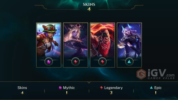 [Code 9870] Level 48 + 4 Skins / EUW / Very Cheap