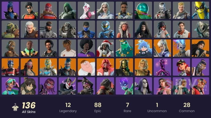  [PC/PSN/XBOX/SWITCH]135 skins | STW| Lina Scorch | Mizuki | Kado Thorne | Zeus | Spectra Knight | Era | Valeria | Optimus Prime | Hades |