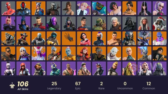 [PC/PSN/XBOX/SWITCH] 106 skins | The Foundation | Menace | Paradigm (Reality-659) | The Cube Queen | FULL ACCESSSnap | Calamity | The Imagined  