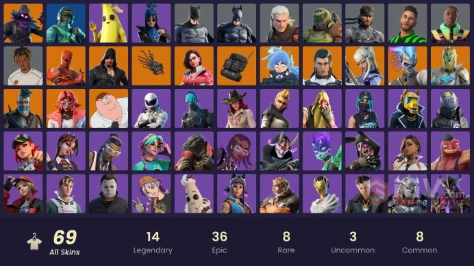 [PC/PSN/XBOX/SWITCH] 69 skins |Reflex | The Ageless | Mizuki | Spectra Knight | Raven | Renzo the Destroyer | Hybrid Catalyst