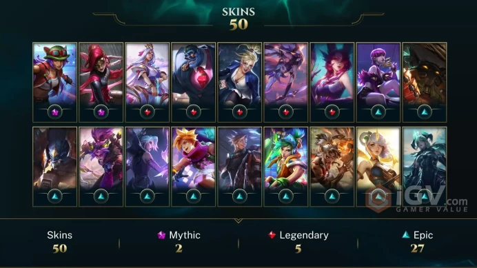 [EUW] - Unranked / 53 Skins / Changeable Mail | Instant Delivery | Lifetime Warranty | 100% Handmade & Secure | 24/7 Support