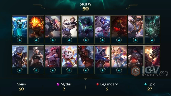 [EUW] - Unranked / 53 Skins / Changeable Mail | Instant Delivery | Lifetime Warranty | 100% Handmade & Secure | 24/7 Support